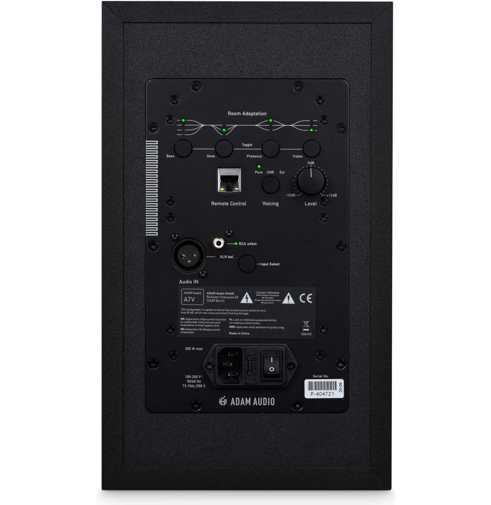 Moniteur de studio ADAM Audio A7V - boomer 7", tweeter X-ART, DSP, à l'unité – vue 5