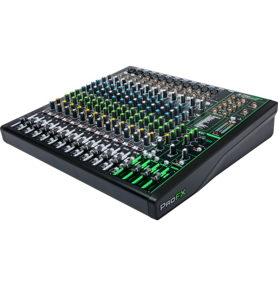 طاولة مزج صوت تناظرية Mackie ProFX16v3 - 16 قناة، 11 مضخمًا مسبقًا Onyx، مؤثرات وUSB