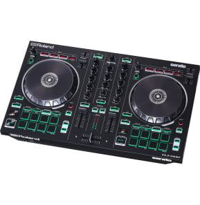 وحدة تحكم DJ Roland DJ-202 لبرنامج Serato DJ Lite - 2 قناة، 4 منصات تشغيل، مُسلسِل وأصوات TR