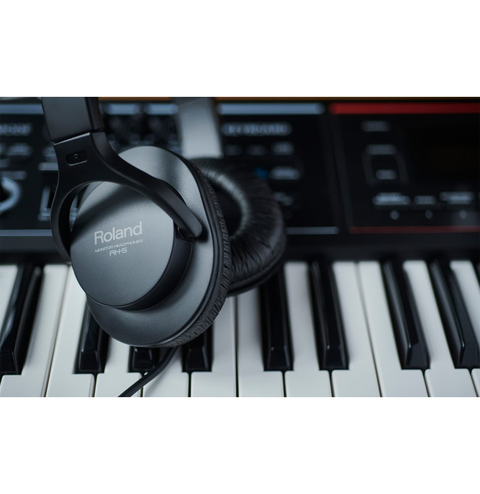 Casque de monitoring Roland RH-5 - fermé, haut-parleurs 40 mm, câble 3 m – vue 2