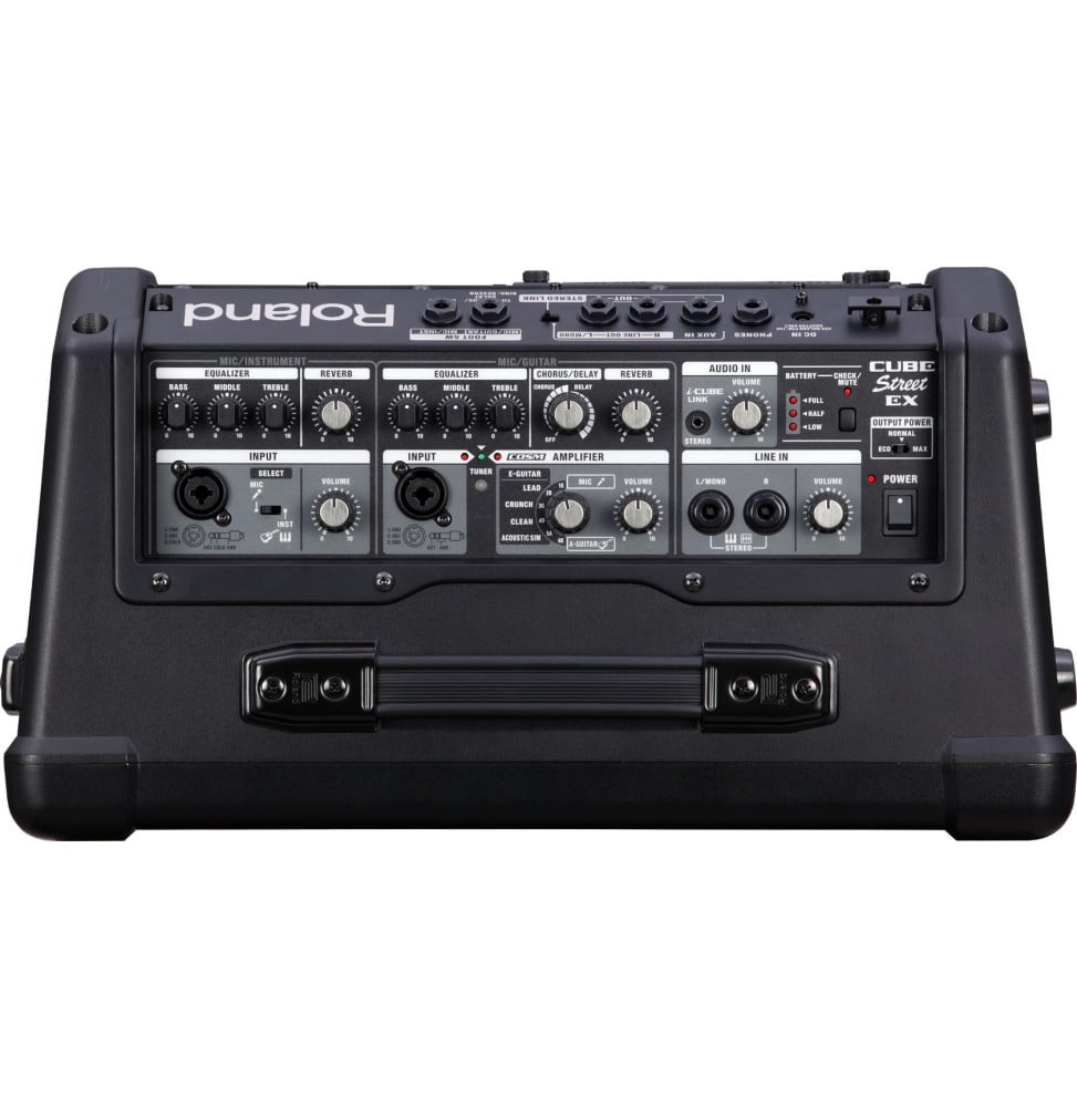 Battery-powered stereo amp Roland CUBE Street EX - 50 W, 4 channels for mics and instruments – view 3