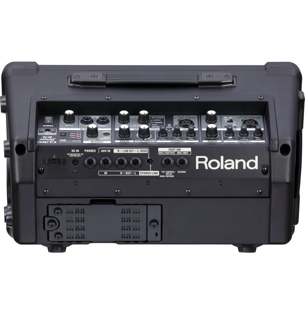 Battery-powered stereo amp Roland CUBE Street EX - 50 W, 4 channels for mics and instruments – view 4