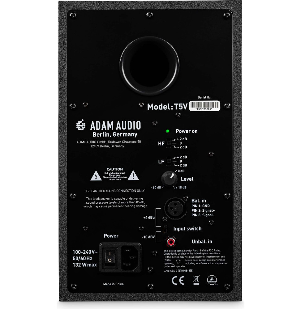 Moniteur de studio ADAM Audio T5V - boomer 5", tweeter U-ART, 70 W, à l'unité – vue 5