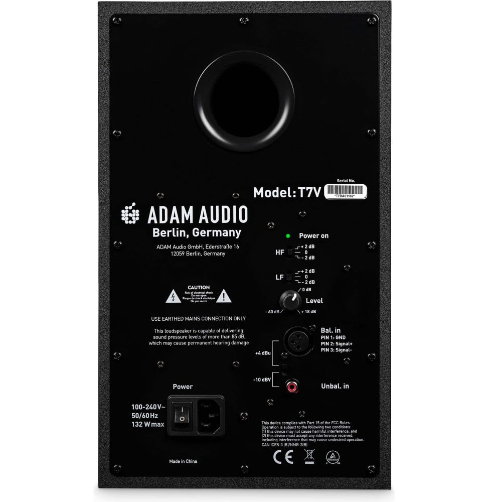 Moniteur de studio ADAM Audio T7V - boomer 7", tweeter U-ART, 70 W, à l'unité – vue 5