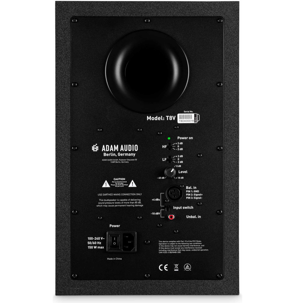 Moniteur de studio ADAM Audio T8V - boomer 8", tweeter U-ART, 90 W, à l'unité – vue 5