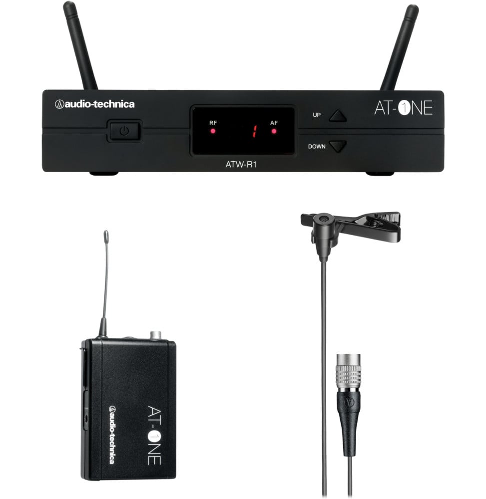 Système sans fil Audio-Technica AT-One ATW-11/P - micro-cravate ATR35cW, UHF bande DE3 (ATW-11/PDE3)
