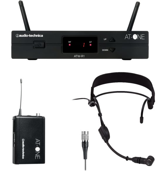Système sans fil Audio-Technica AT-One ATW-11/H - micro serre-tête PRO 9cW, UHF bande DE3 (ATW-11/HDE3)