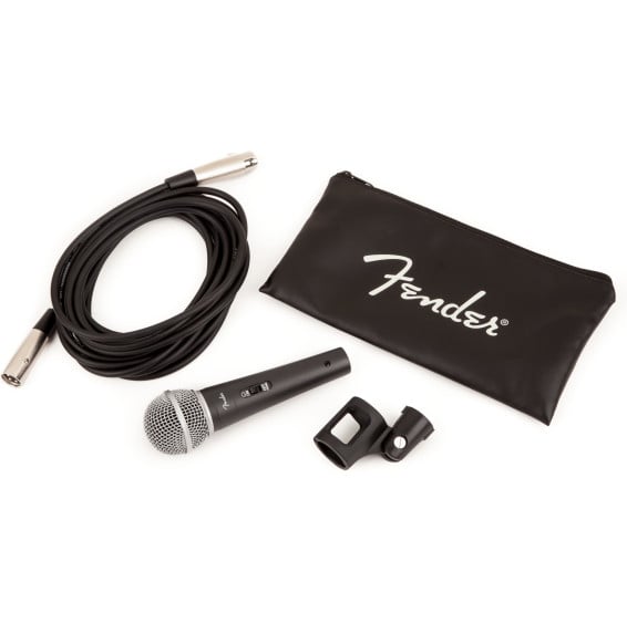 Kit micro dynamique Fender P-52S - cardioïde, avec câble XLR, pince de pied et pochette