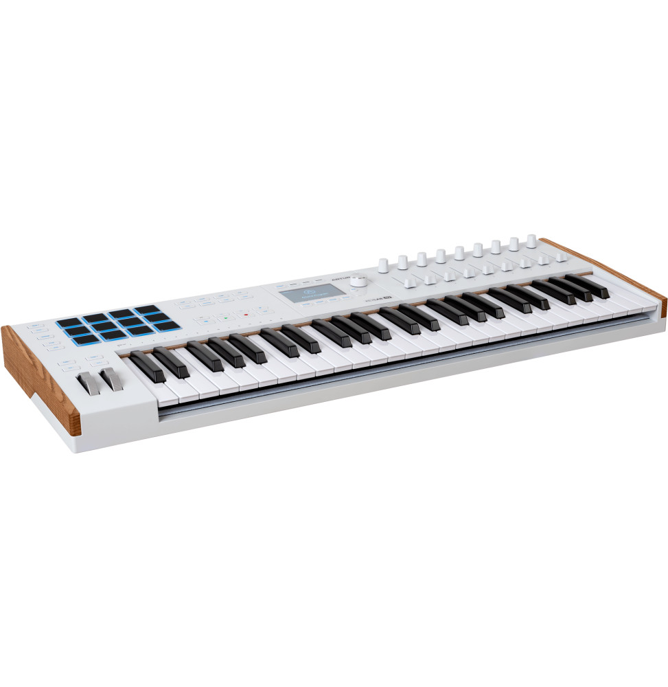 Clavier maître USB-MIDI Arturia KeyLab 49 mk3 blanc - 49 touches semi-lestées avec aftertouch, 12 pads, écran couleur – vue 3