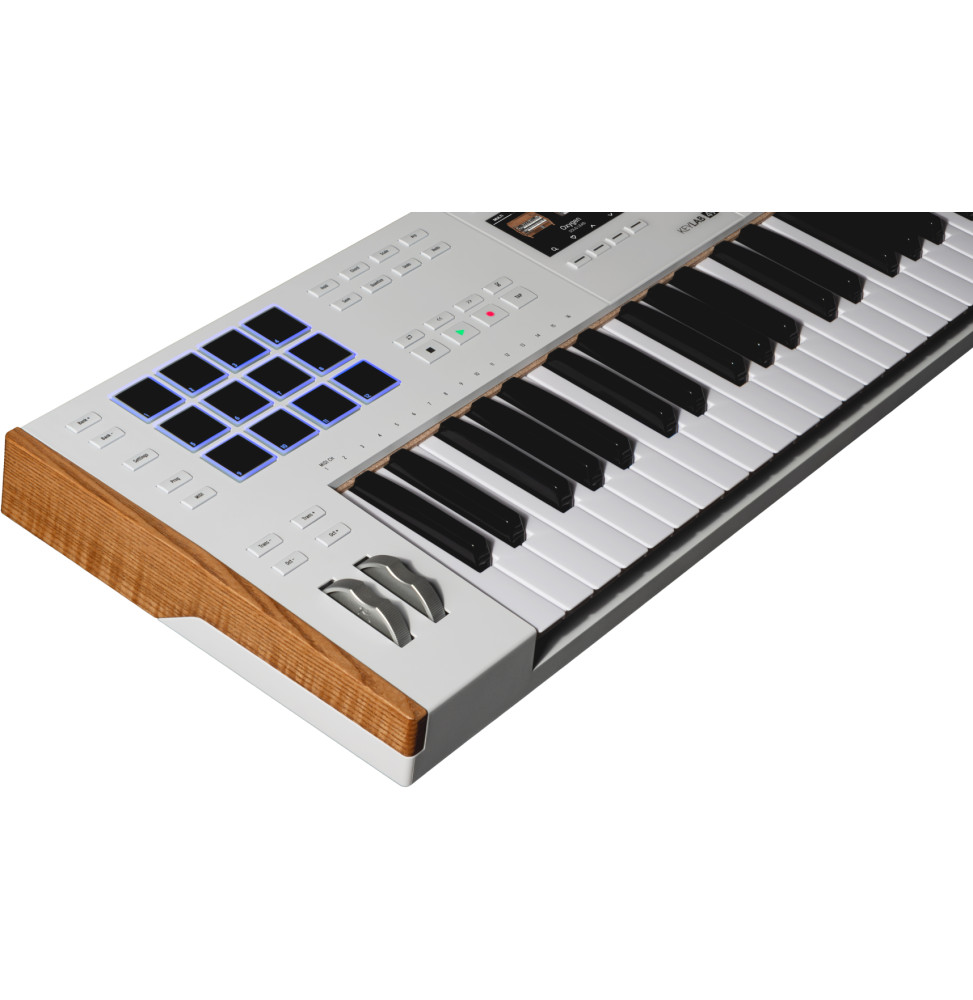 Clavier maître USB-MIDI Arturia KeyLab 49 mk3 blanc - 49 touches semi-lestées avec aftertouch, 12 pads, écran couleur – vue 4
