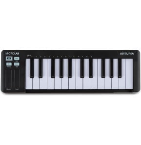 Clavier maître USB-MIDI Arturia MicroLab mk3 noir - 25 touches, bandes tactiles, USB-C