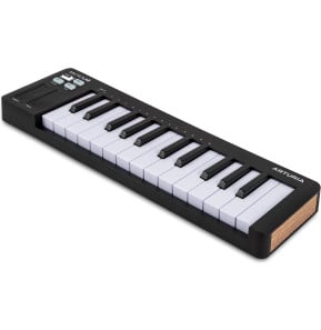 لوحة مفاتيح رئيسية USB-MIDI Arturia MicroLab mk3 سوداء - 25 مفتاحًا، شرائط لمس، USB-C — صورة 2