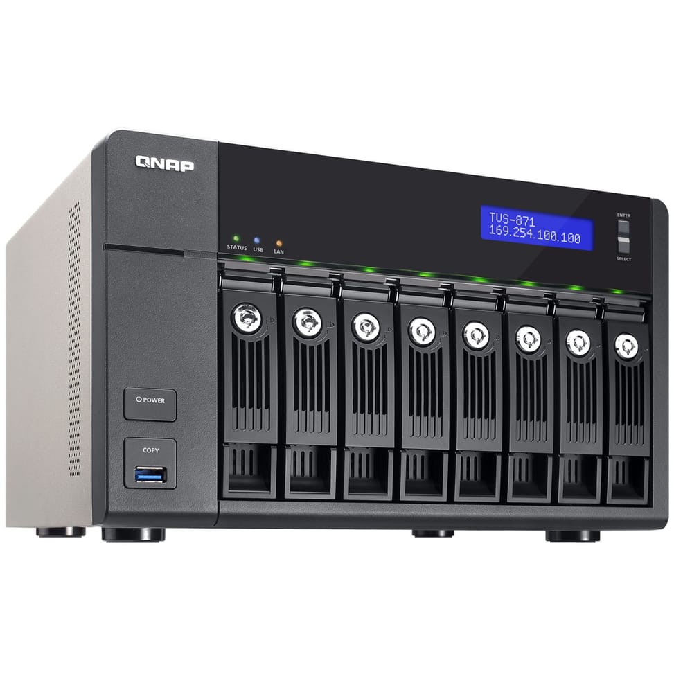 Serveur NAS haute performance 8 baies QNAP TS-851-4G