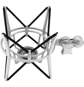 Suspension antichoc Superlux HM7 - filetage M22 × 1, argent champagne, pour micros Superlux CMH8A/B/C/D/G