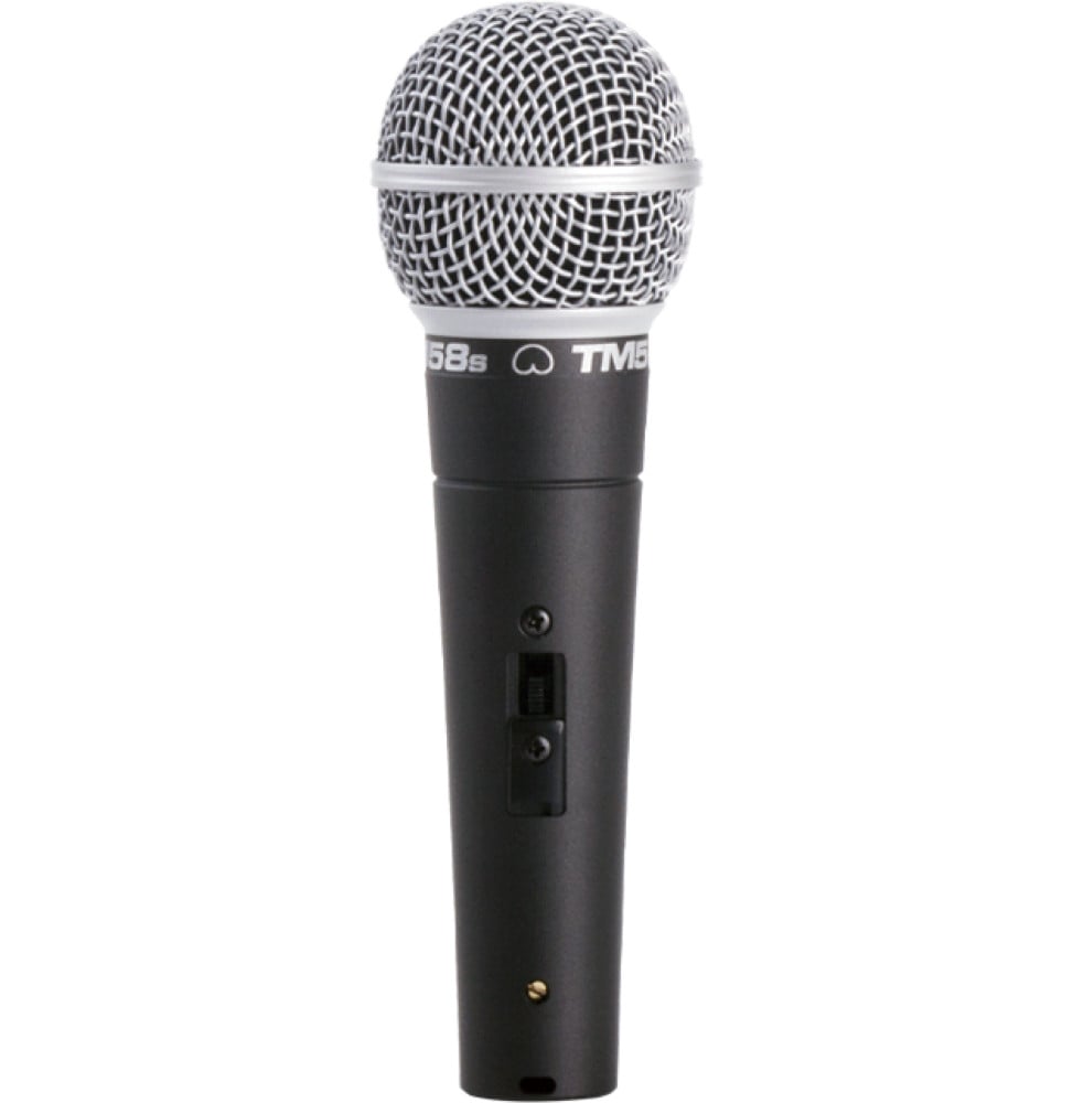 Microphone dynamique Superlux TM58S - main, cardioïde, interrupteur marche/arrêt verrouillable