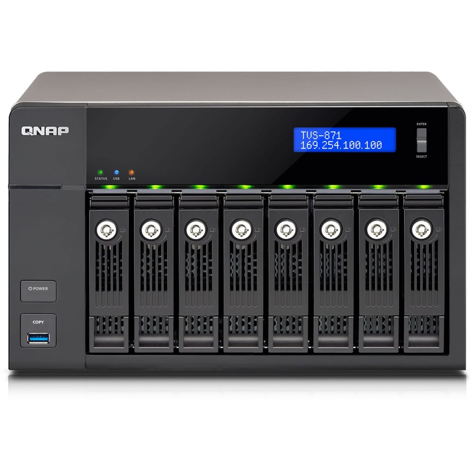 Serveur NAS haute performance 8 baies QNAP TS-851-4G