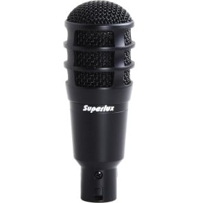 Microphone dynamique pour grosse caisse Superlux PRA218A - supercardioïde, pince intégrée