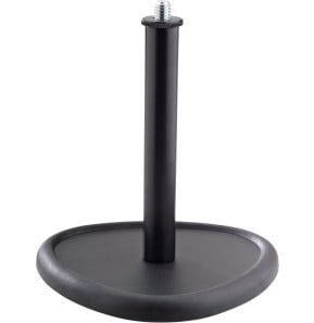 Pied de micro de table K&M 23230, embase trilobée, hauteur 152 mm - noir (23230-300-55)