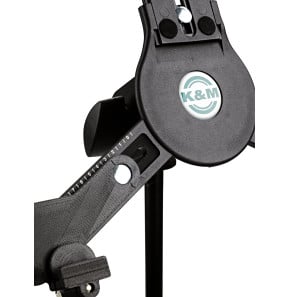Support de tablette K&M 19790 pour pied de micro, largeur 222 à 334 mm, filetage 3/8" - noir (19790-316-55) — image 6