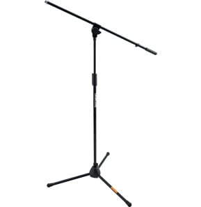 Pied de micro à perche Quik Lok A/302 BK - embase trépied In-Sync, hauteur 97 à 163 cm