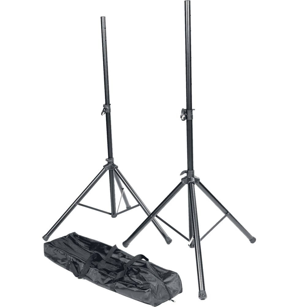 Pied d'enceinte RTX SS01-PACK (la paire) - tubes Ø 35 mm, hauteur 1 100 à 1 680 mm, sac de transport