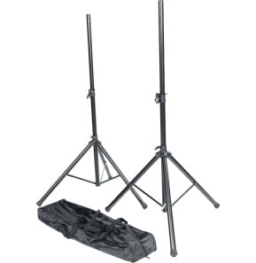 Pied d'enceinte RTX SS01-PACK (la paire) - tubes Ø 35 mm, hauteur 1 100 à 1 680 mm, sac de transport
