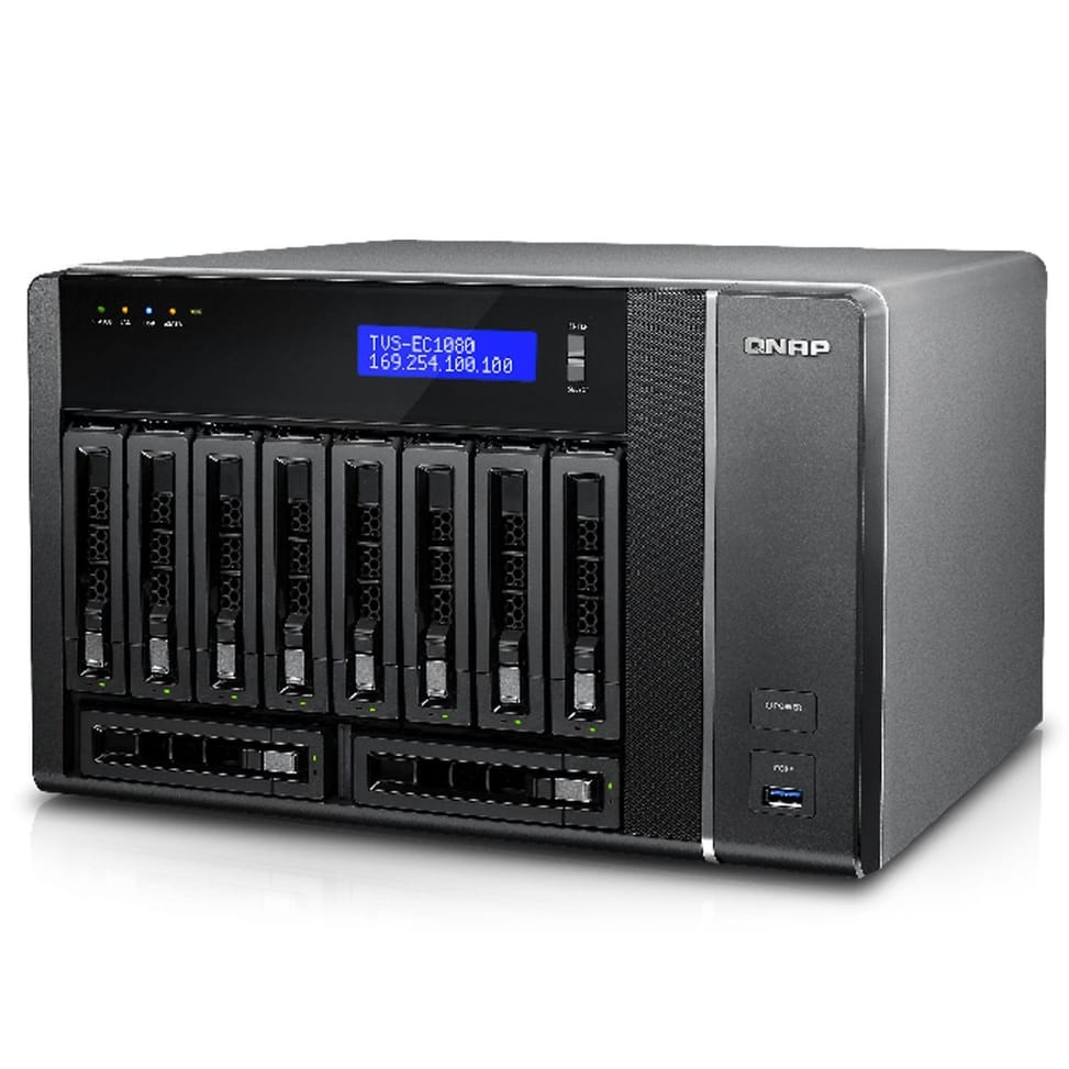 Serveur NAS haute performance pour une triple solution DAS/NAS/SAN iSCSI 8 baies QNAP TVS-871T-i5-16G