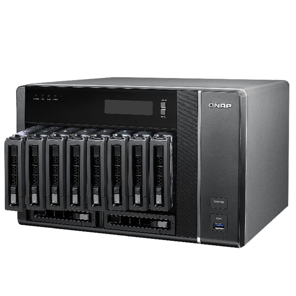 Serveur NAS haute performance pour une triple solution DAS/NAS/SAN iSCSI 8 baies QNAP TVS-871T-i5-16G