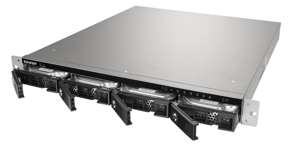 Serveur NAS professionnel 4 baies Rackable QNAP TS-453U
