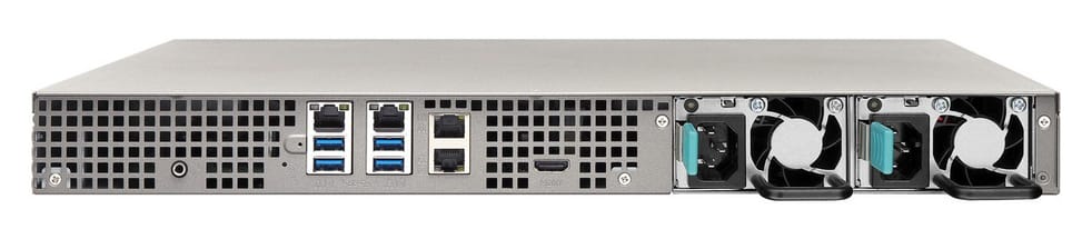 Serveur NAS professionnel 4 baies Rackable QNAP TS-453U-RP avec alimentation redondante