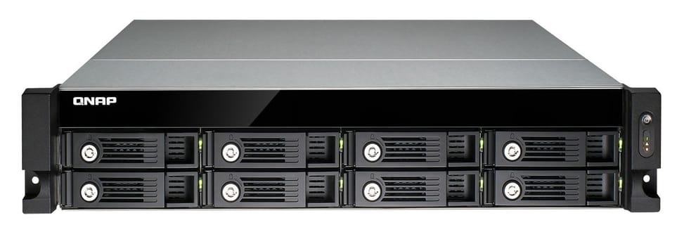 Serveur NAS professionnel 4 baies Rackable QNAP TS-453U-RP avec alimentation redondante