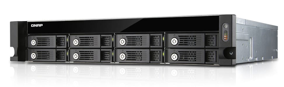 Serveur NAS professionnel 4 baies Rackable QNAP TS-453U-RP avec alimentation redondante