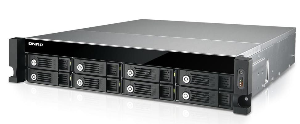 Serveur NAS professionnel 4 baies Rackable QNAP TS-453U-RP avec alimentation redondante