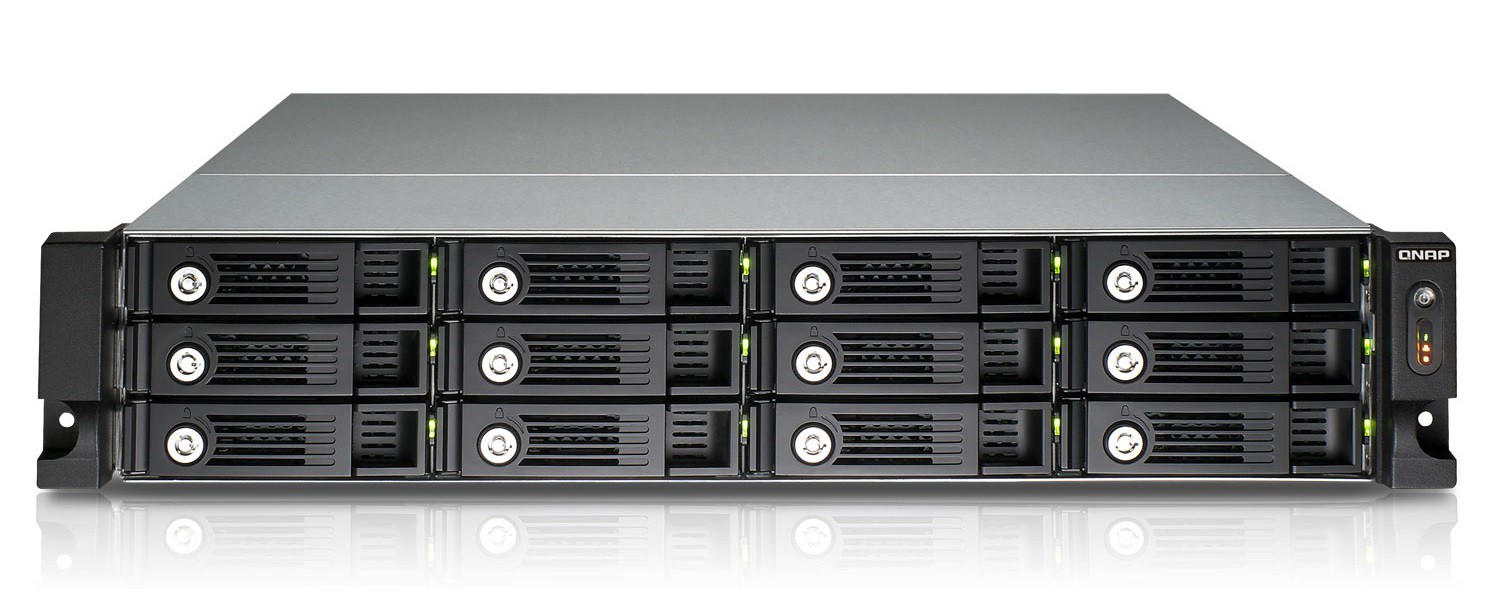 Serveur Rackable Serveur NAS professionnel 12 baies Rackable QNAP TS-1253U-RP avec Kit ...