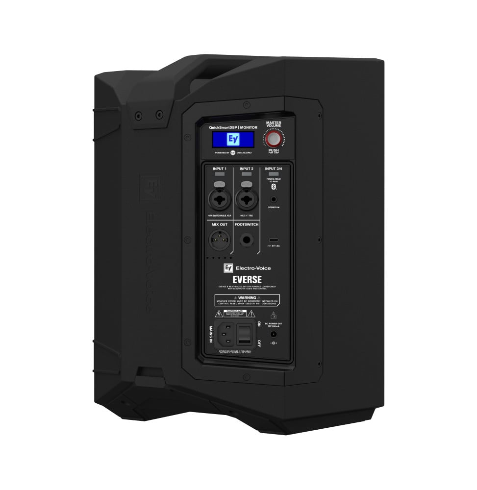 Enceinte de sonorisation portable sur batterie Electro-Voice EVERSE 8 - boomer 8", 400 W, mixeur 4 voies, Bluetooth (EVERSE8-EU)