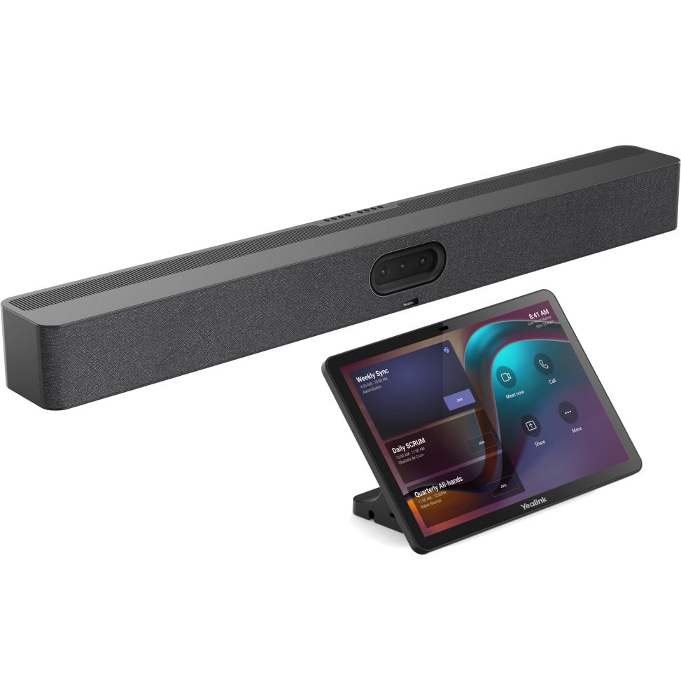 Barre de visioconférence Yealink MeetingBar A50-031 4K avec console tactile CTP25 (1206707)
