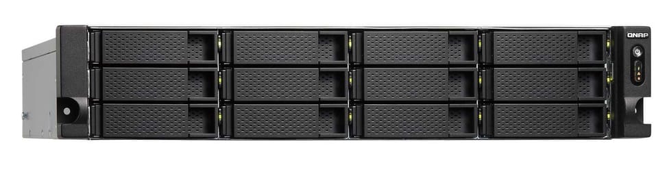 Serveur NAS professionnel 12 baies Rackable QNAP TS-1253U-RP avec alimentation redondante