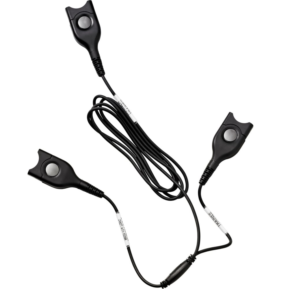 Câble de formation double écoute Epos ATC 1 EasyDisconnect vers 2 × EasyDisconnect (1000760)