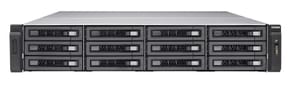 Serveur NAS professionnel 12-baies QNAP TS-EC1280U-RP avec alimentation redondante — image 2