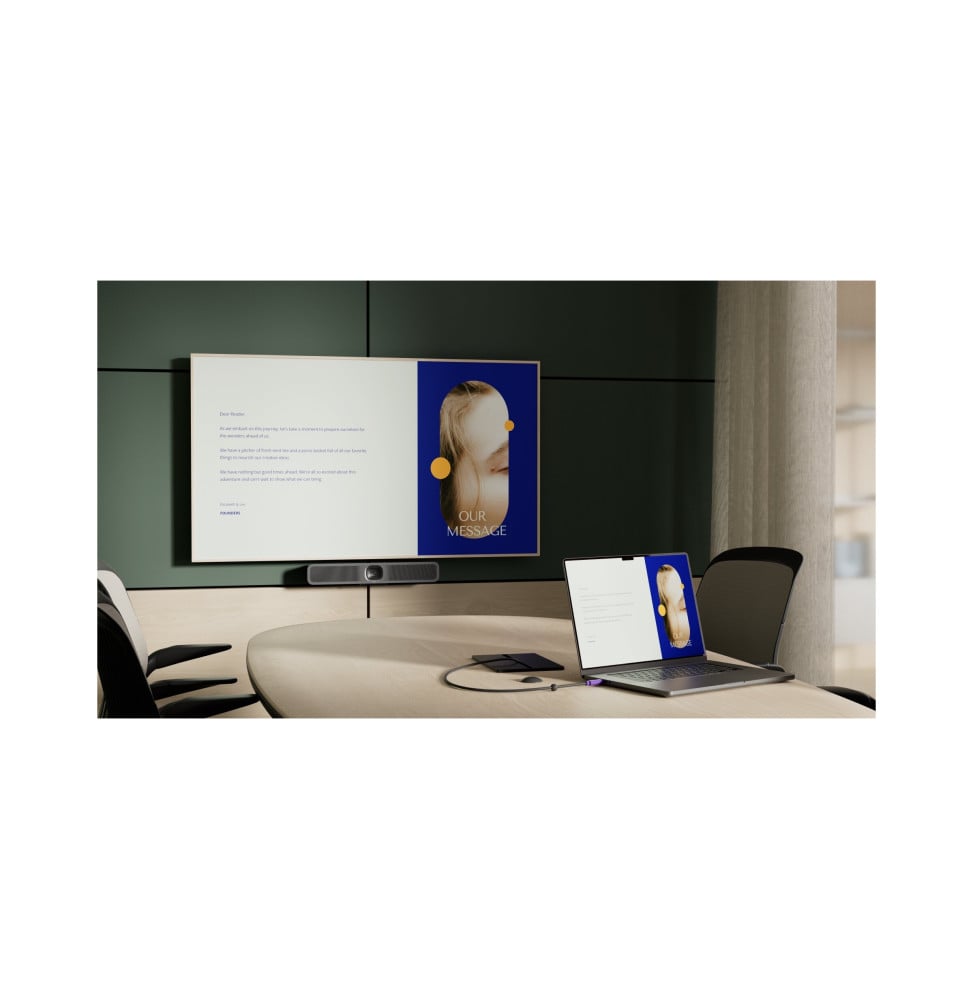 شريط مؤتمرات الفيديو المتكامل Logitech MeetUp 2 بدقة 4K للقاعات الصغيرة - Graphite (960-001681) – صورة 7