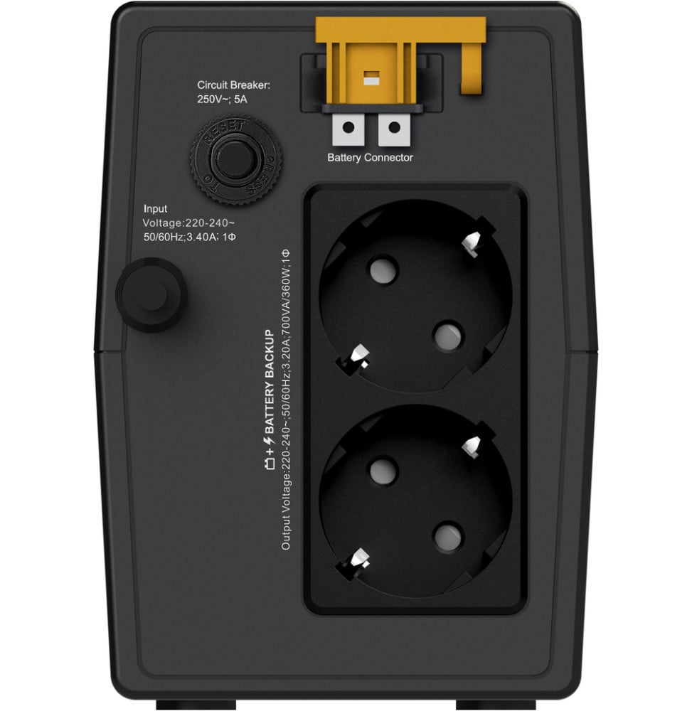 Onduleur Line-interactive APC Easy UPS BVG700I-GR - 360 W / 700 VA - 2 prises Schuko – vue 2
