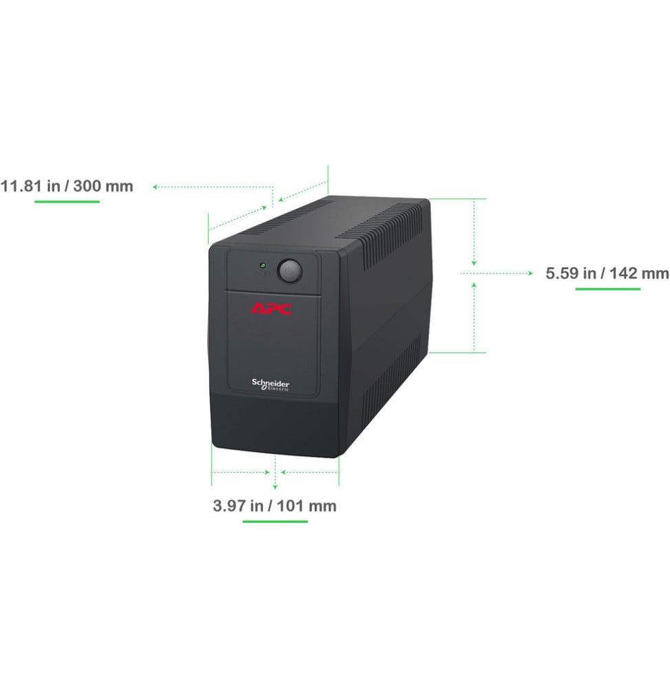 Onduleur Line-interactive APC Easy UPS BVG700I-GR - 360 W / 700 VA - 2 prises Schuko – vue 5