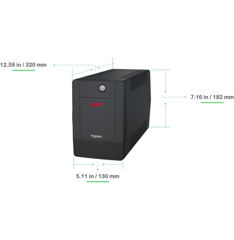 عاكس كهربائي Line-interactive APC Easy UPS BVG2200I-GR - 1200 واط / 2200 فولت أمبير - 4 مقابس Schuko – صورة 5