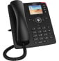Téléphone IP Snom D713 – 6 comptes SIP, écran couleur 2,8", 2 ports Gigabit PoE, noir (00004582)