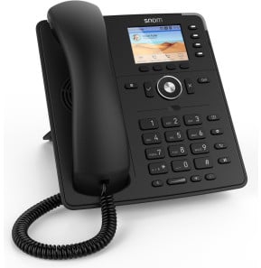 Téléphone IP Snom D713 – 6 comptes SIP, écran couleur 2,8", 2 ports Gigabit PoE, noir (00004582) — image 2