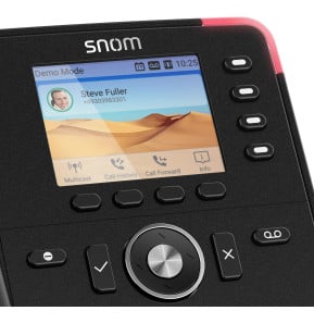 Téléphone IP Snom D713 – 6 comptes SIP, écran couleur 2,8", 2 ports Gigabit PoE, noir (00004582) — image 3