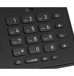 Téléphone IP Snom D713 – 6 comptes SIP, écran couleur 2,8", 2 ports Gigabit PoE, noir (00004582) — image 4