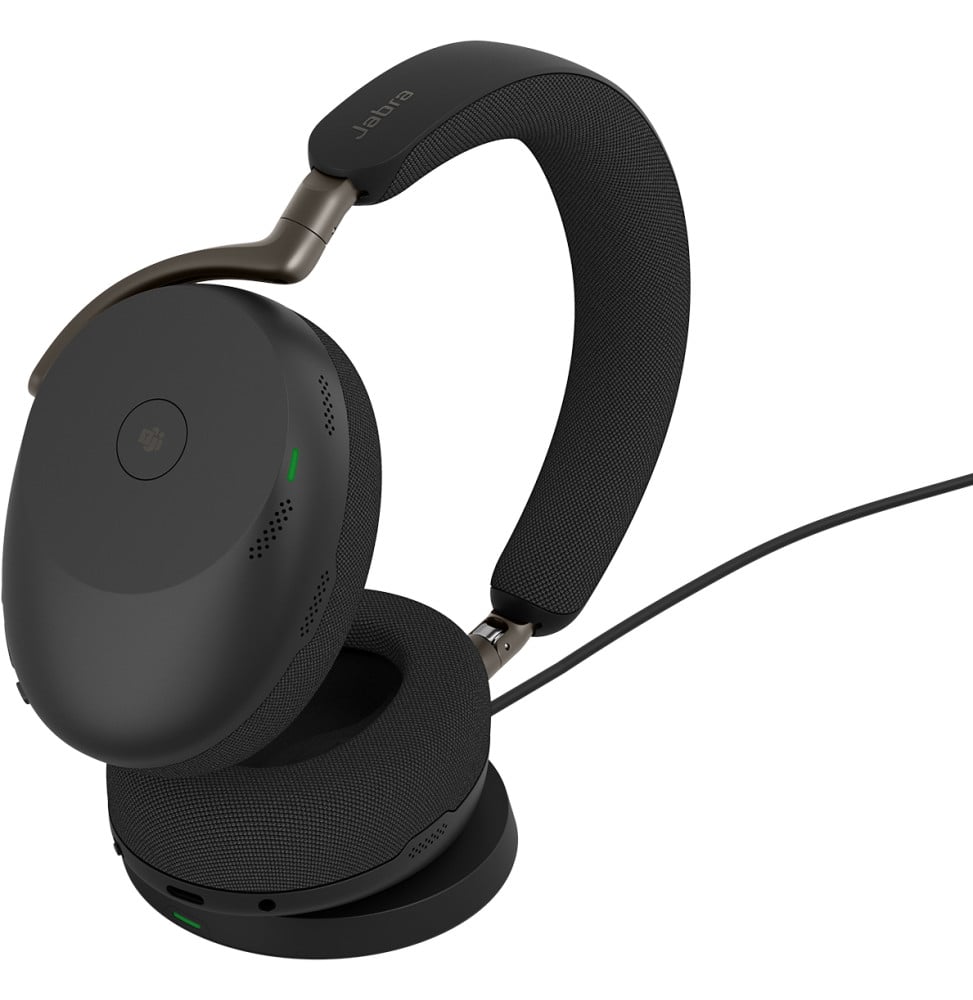 سماعة رأس لاسلكية Jabra Evolve3 85 MS، USB-C، مع شاحن لاسلكي (38599-999-889) – صورة 3