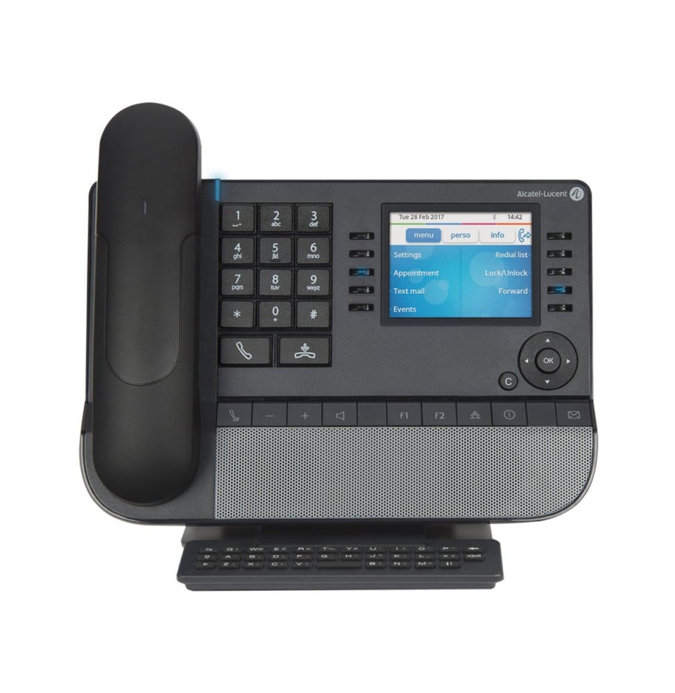 هاتف IP مكتبي Alcatel-Lucent Enterprise 8068s Premium DeskPhone بسماعة Bluetooth ولوحة AZERTY (3MG27206FR) – صورة 2