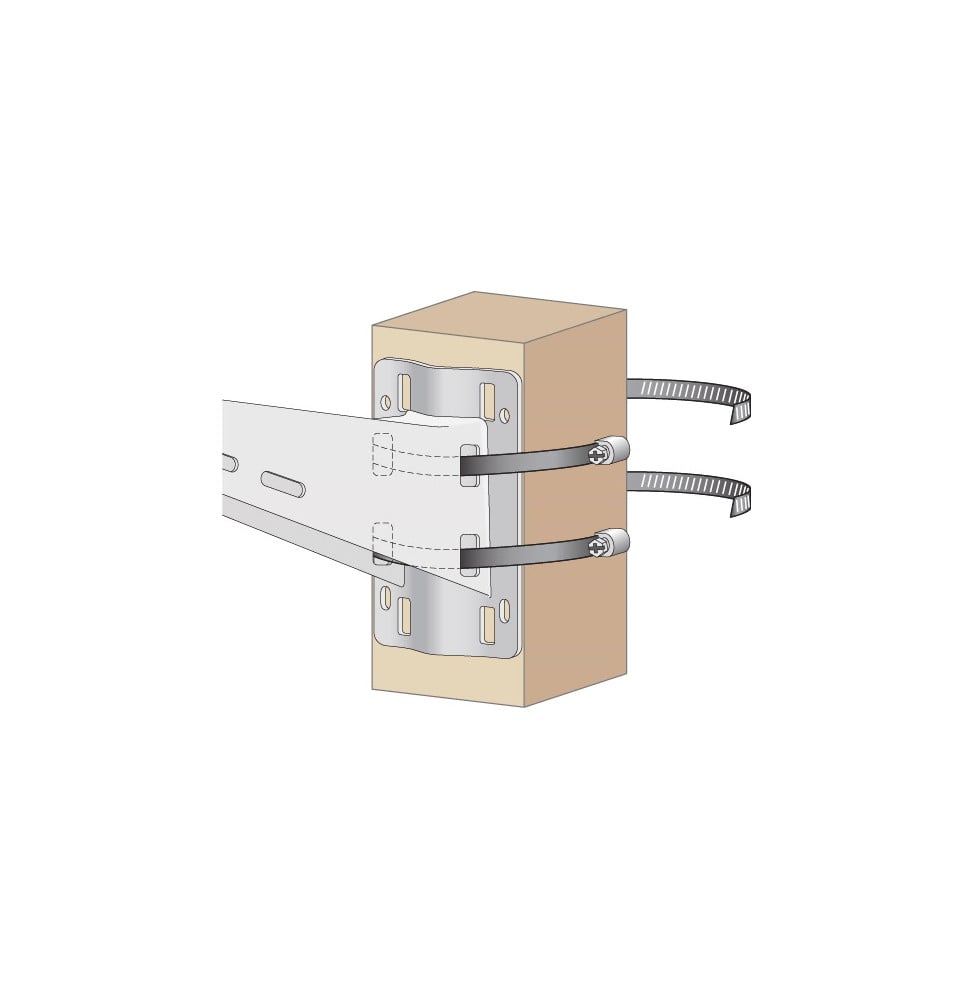 حامل تثبيت جداري وعلى عمود HPE Aruba AP-270-MNT-V1 لنقطة وصول خارجية (JW052A) – صورة 5